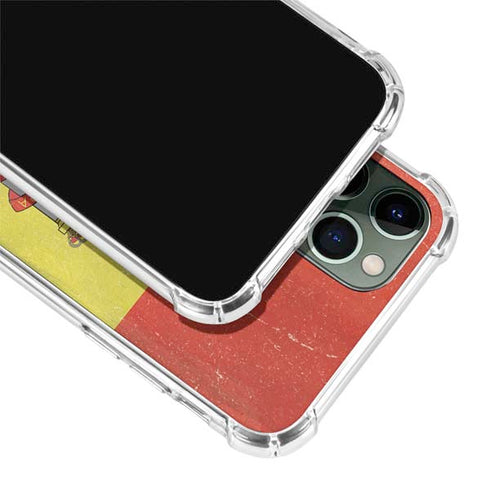 Spain Flag Distressed iPhone 12 Pro Max Clear Case